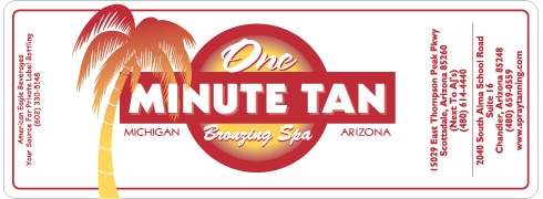 Custom water bottle label example